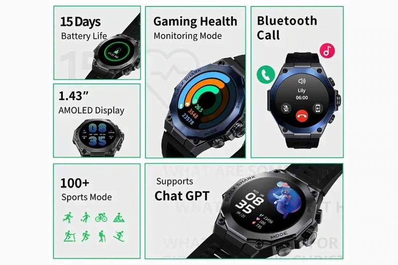 Black Shark توسع سلسلة S1 مع الساعات الذكية للألعاب الاحترافية والكلاسيكية