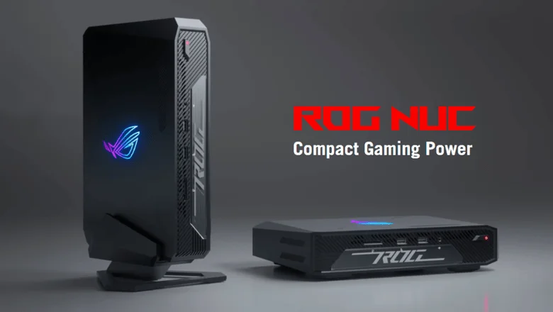 ASUS تكشف الستار عن جهاز كمبيوتر ROG NUC صغير الحجم القوي لعشاق الألعاب في CES 2024
