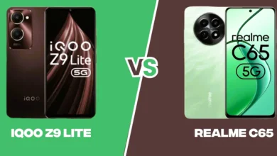 iQOO Z9 Lite مقابل Realme C65 5G: مقارنة السعر والمواصفات والميزات