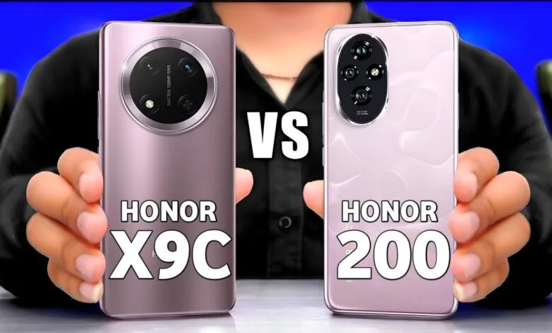 مقارنة شاملة بين هاتف Honor X9c وHonor 200