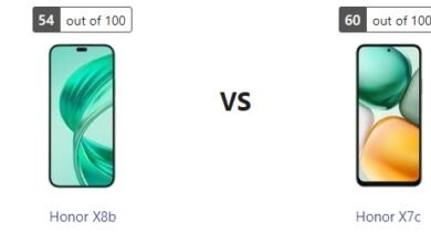 مقارنة شاملة بين هونور اكس 8 بي و هونور اكس 7 سي