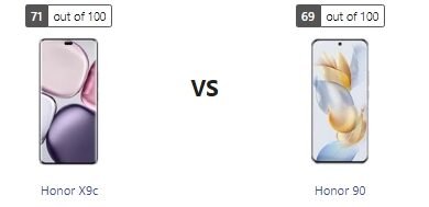 مقارنة شاملة بين Honor X9c و Honor 90