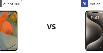 تحليل متكامل: مميزات Google Pixel 9 Pro Fold ضد Apple iPhone 15 Pro Max