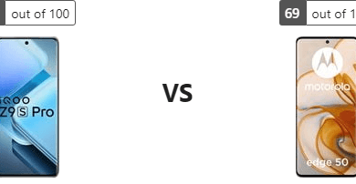 دليل الاختيار التكنولوجي: مقارنة Vivo iQOO Z9s Pro و Motorola Edge 50