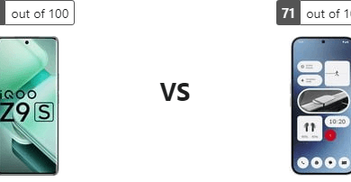 مراجعة فنية: مقارنة دقيقة بين Vivo iQOO Z9s و Nothing Phone (2a)