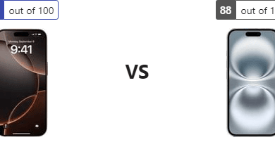 جدول مقارنة بين Apple iPhone 16 Pro و Apple iPhone 16