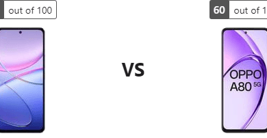 مختبر الابتكار: مقارنة Vivo V40 SE 5G و Oppo A80 5G