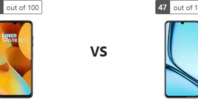 تقييم متكامل للخصائص: Tecno Spark 10C يواجه Realme Note 60
