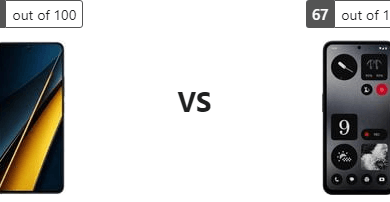 تقرير مفصل للمواصفات: Xiaomi Poco X6 Pro ضد Nothing CMF Phone 1