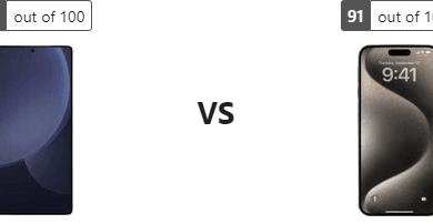 مقارنة هاتف Samsung Galaxy S25 Ultra مع هاتف Apple iPhone 15 Pro Max