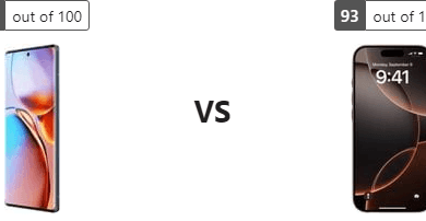 تحليل المواصفات: Motorola Edge Plus (2023) يقابل Apple iPhone 16 Pro