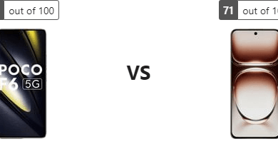 مواصفات Xiaomi Poco F6 مقابل Oppo Reno 12 5G