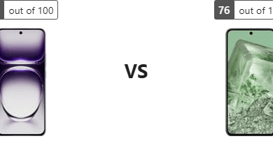 تقييم علمي دقيق: مواصفات Oppo Reno 12 Pro 5G و Google Pixel 8