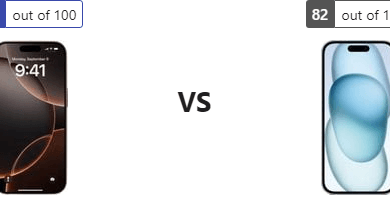 جدول مقارنة بين Apple iPhone 16 Pro و Apple iPhone 15