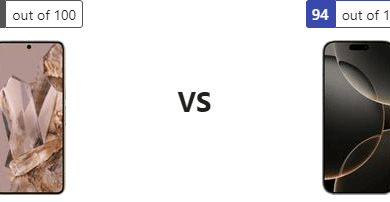 تقييم متخصص: مواصفات Google Pixel 8 Pro و Apple iPhone 16 Pro Max