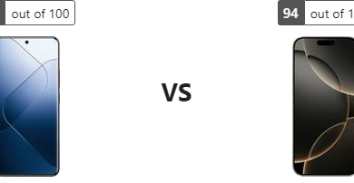 دليل المستهلك الذكي: مفاضلة Xiaomi 14 Pro مع Apple iPhone 16 Pro Max