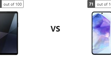 مختبر الهواتف: مقارنة Sony Xperia 10 VI مع Samsung Galaxy A55 5G