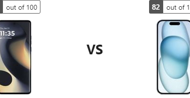 دليل الاختيار المتكامل: Motorola Edge (2024) أو Apple iPhone 15؟