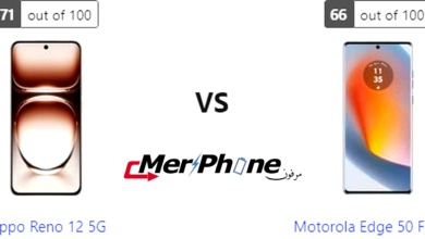 جدول مقارنة بين Oppo Reno 12 5G و Motorola Edge 50 Fusion