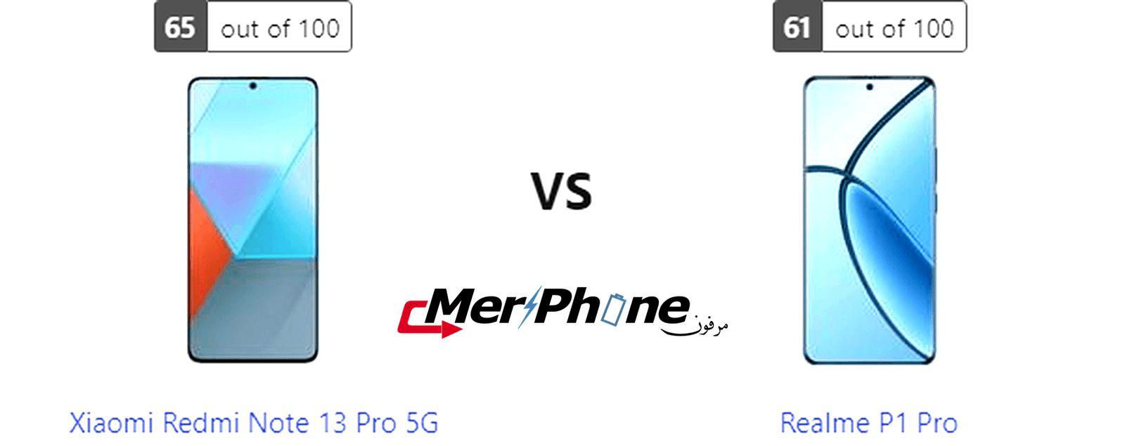 دراسة مقارنة: Xiaomi Redmi Note 13 Pro 5G ضد Realme P1 Pro