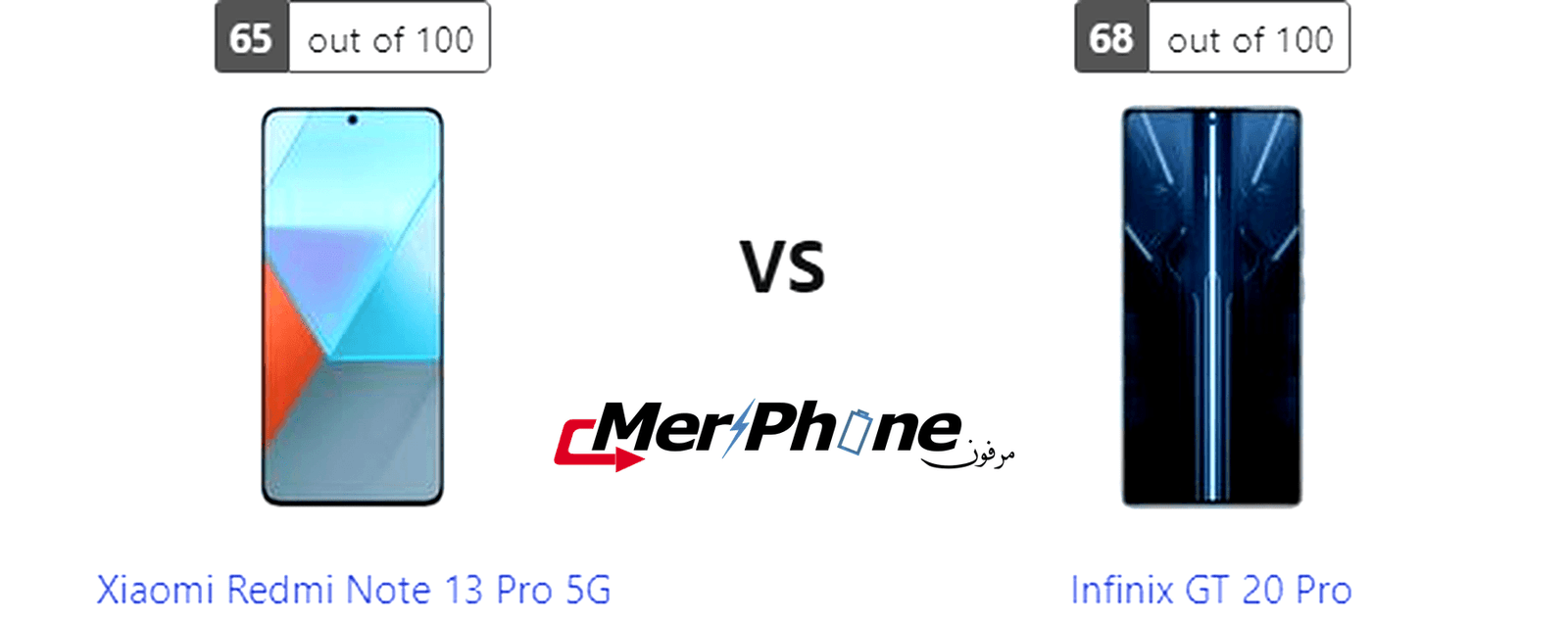تقرير تقني شامل: Xiaomi Redmi Note 13 Pro 5G يقابل Infinix GT 20 Pro