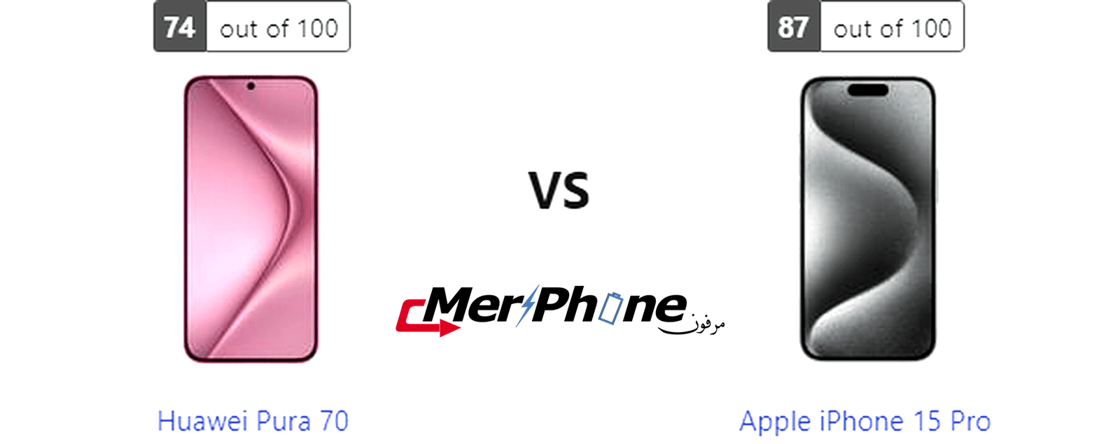 مقارنة تقنية: Huawei Pura 70 يواجه Apple iPhone 15 Pro
