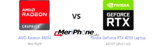 مقارنة شاملة: AMD Radeon 880M ضد Nvidia GeForce RTX 4050 Laptop