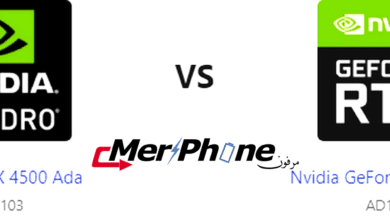دليل المفاضلة التقنية: Nvidia RTX 4500 Ada مقابل Nvidia GeForce RTX 4090