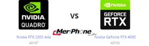 مقارنة شاملة: Nvidia RTX 2000 Ada ضد Nvidia GeForce RTX 4090