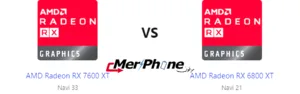 هل AMD Radeon RX 7600 XT يتفوق على AMD Radeon RX 6800 XT؟
