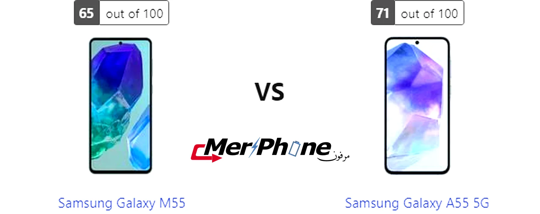 مراجعة فنية متقدمة: Samsung Galaxy M55 يواجه Samsung Galaxy A55 5G