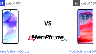 تحليل شامل للأداء: Samsung Galaxy A55 5G مقابل Motorola Edge 50 Pro
