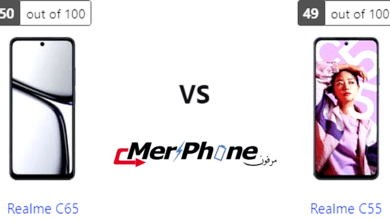 معركة الهواتف الذكية: Realme C65 يواجه Realme C55