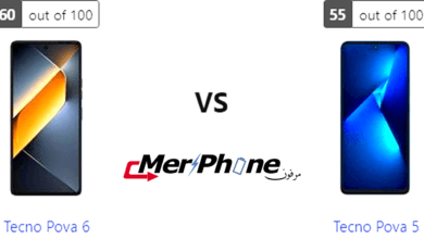 مقارنة هاتف Tecno Pova 6 مع هاتف Tecno Pova 5