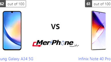 تحليل شامل للأداء: Samsung Galaxy A34 5G مقابل Infinix Note 40 Pro Plus