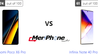 جدول مقارنة بين Xiaomi Poco X6 Pro و Infinix Note 40 Pro Plus