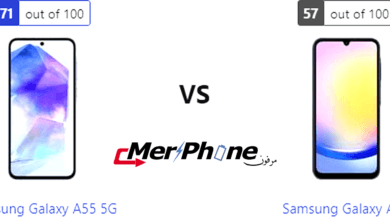 مراجعة فنية شاملة: Samsung Galaxy A55 5G مقابل Samsung Galaxy A25