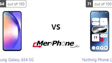 دراسة تقنية: مميزات Samsung Galaxy A54 5G و Nothing Phone (2a)