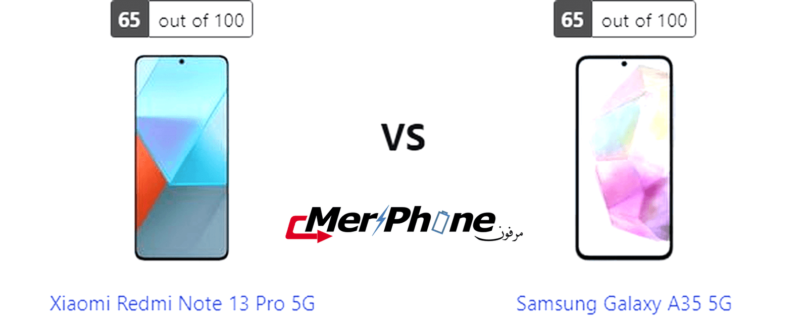 تحليل دقيق للابتكارات: Xiaomi Redmi Note 13 Pro 5G و Samsung Galaxy A35 5G