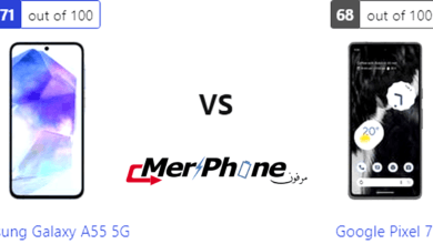 تقرير تقني: مواجهة Samsung Galaxy A55 5G و Google Pixel 7