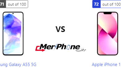 تحليل عميق: مواصفات Samsung Galaxy A55 5G و Apple iPhone 13