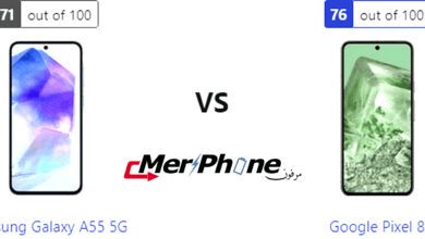مراجعة علمية: Samsung Galaxy A55 5G ضد Google Pixel 8