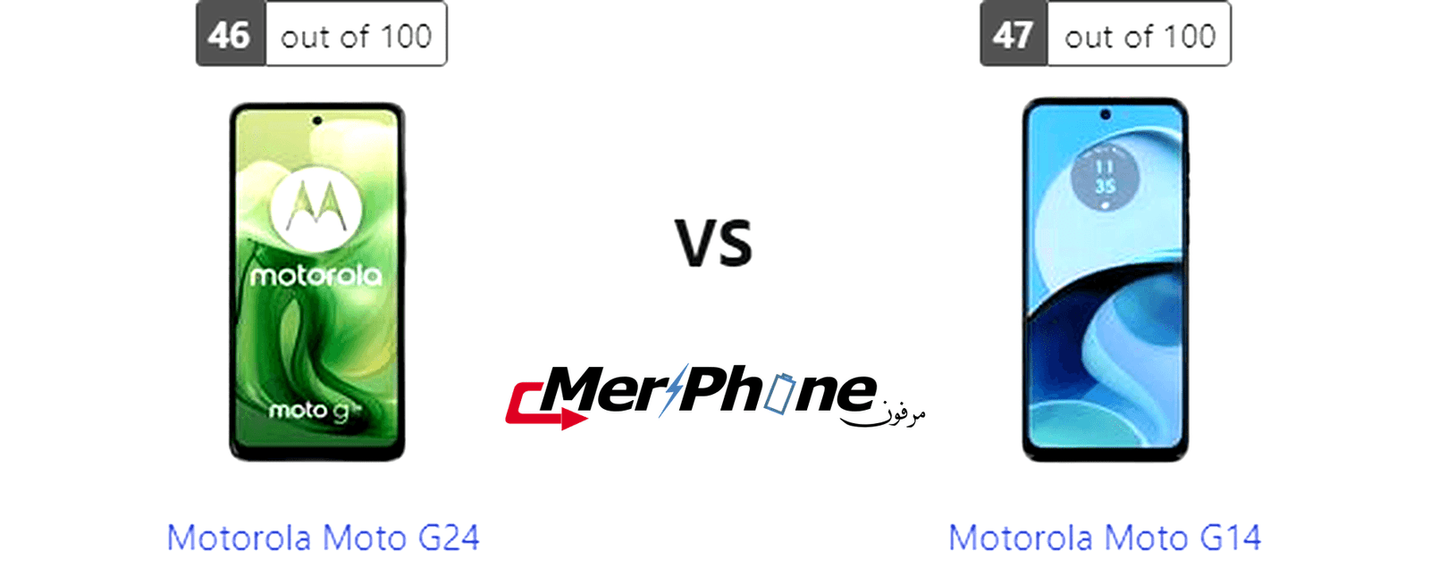 تحليل عميق: مقارنة Motorola Moto G24 و Motorola Moto G14