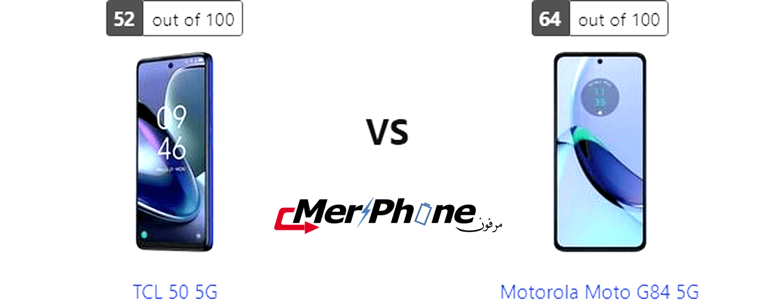 تحليل متكامل: مميزات TCL 50 5G ضد Motorola Moto G84 5G