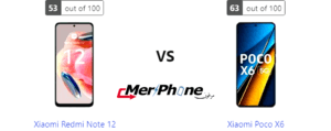 هاتف Xiaomi Redmi Note 12 ضد Xiaomi Poco X6