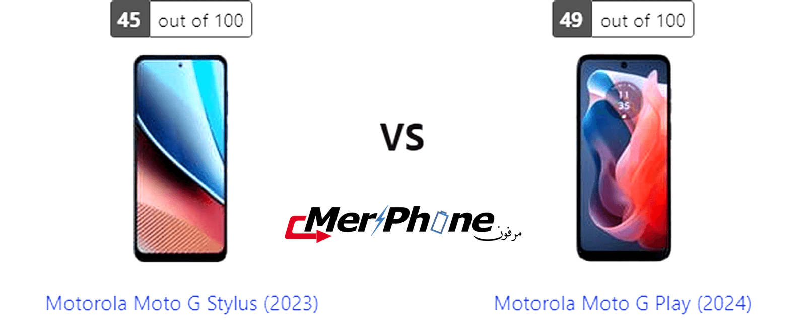 دراسة مقارنة متعمقة: Motorola Moto G Stylus (2023) أم Motorola Moto G Play (2024)؟