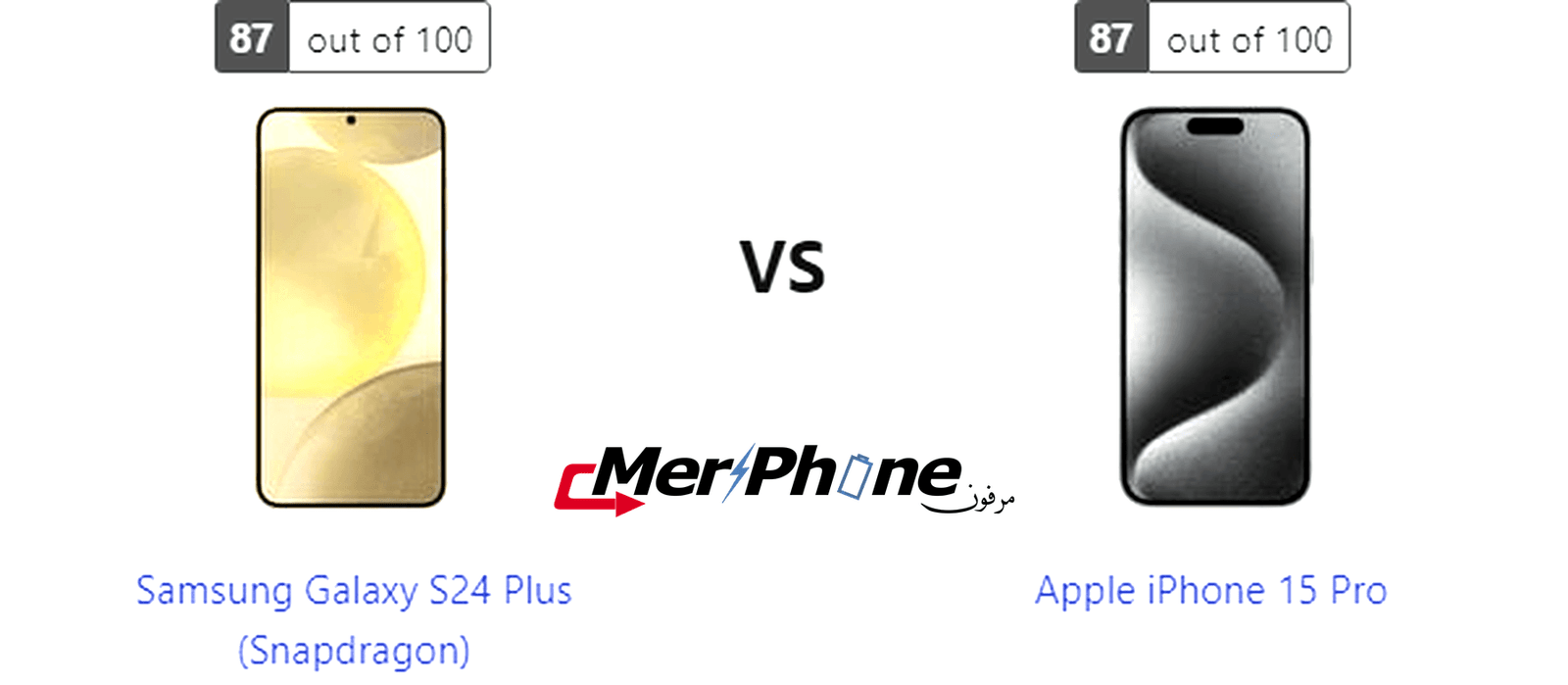 تقييم علمي دقيق: مواصفات Samsung Galaxy S24 Plus (Snapdragon) و Apple iPhone 15 Pro
