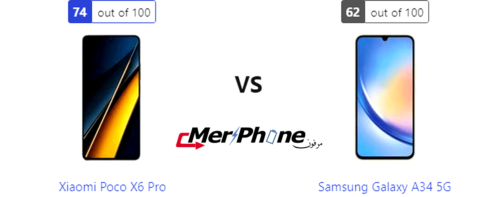 معركة التكنولوجيا المتقدمة: Xiaomi Poco X6 Pro ضد Samsung Galaxy A34 5G