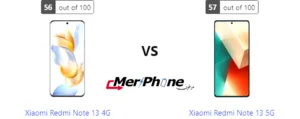 هاتف Xiaomi Redmi Note 13 4G ضد Xiaomi Redmi Note 13 5G