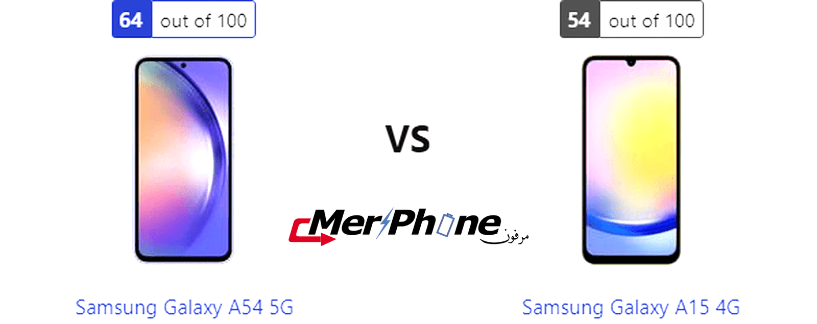 معركة التكنولوجيا المتقدمة: Samsung Galaxy A54 5G ضد Samsung Galaxy A15 4G